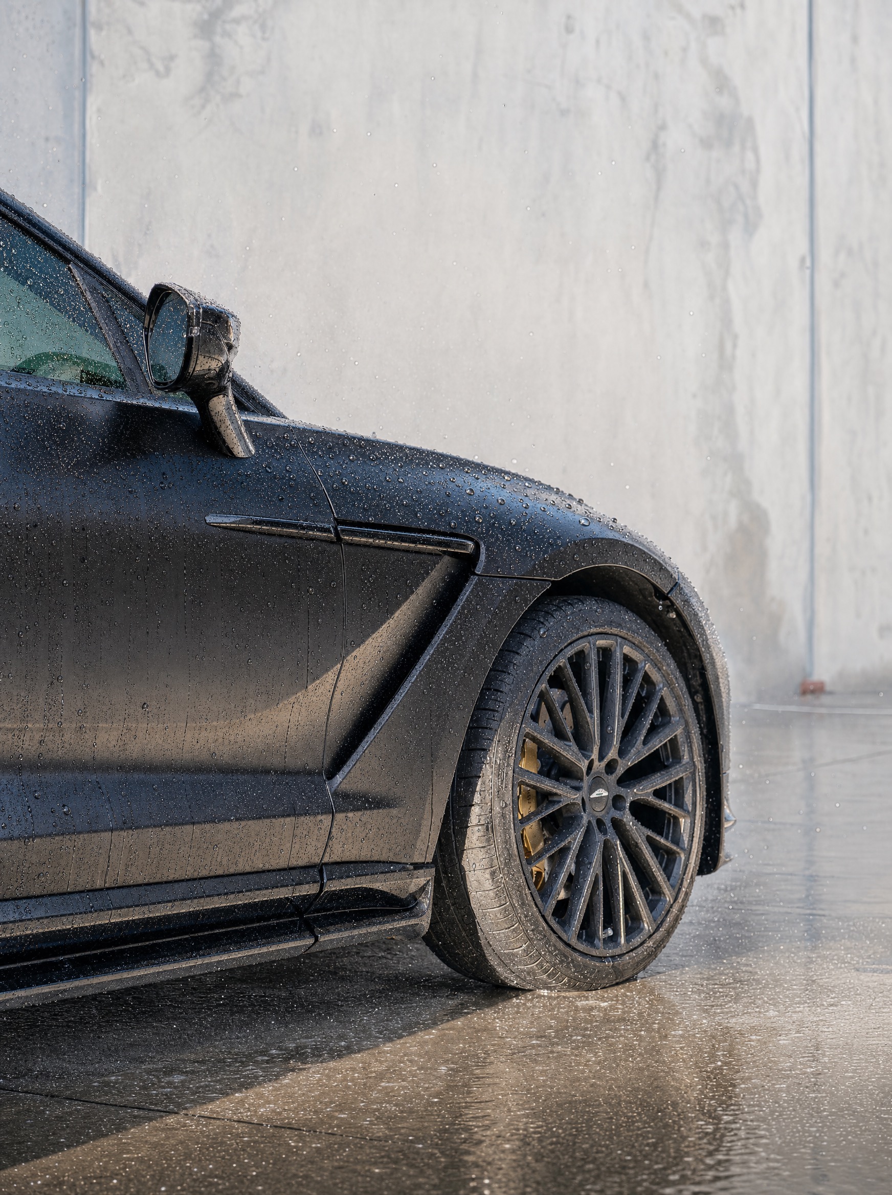Grey SUV with a high-gloss ceramic-coated finish.